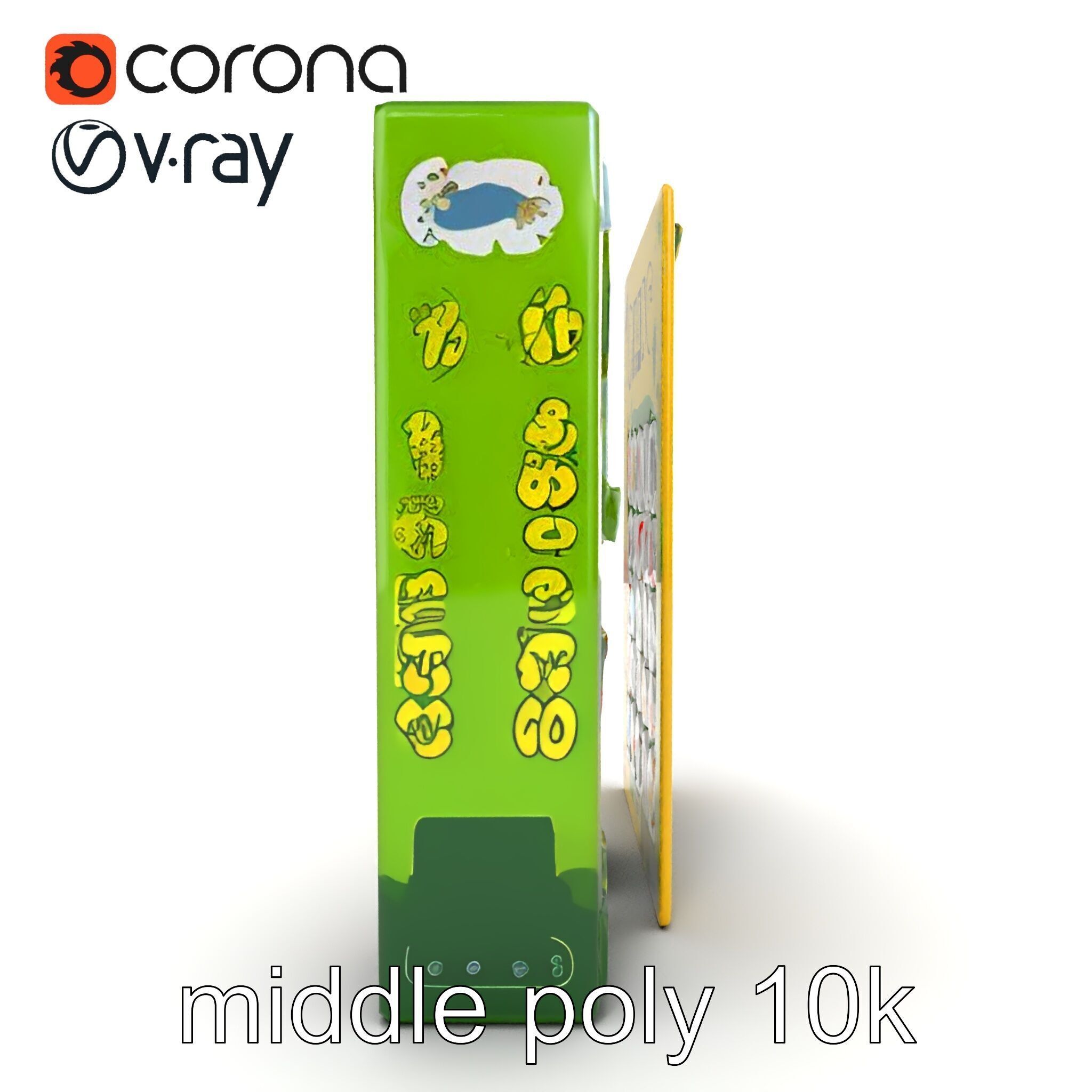 Safari Animal Bingo Game Model Pack Low-poly 3D model_28