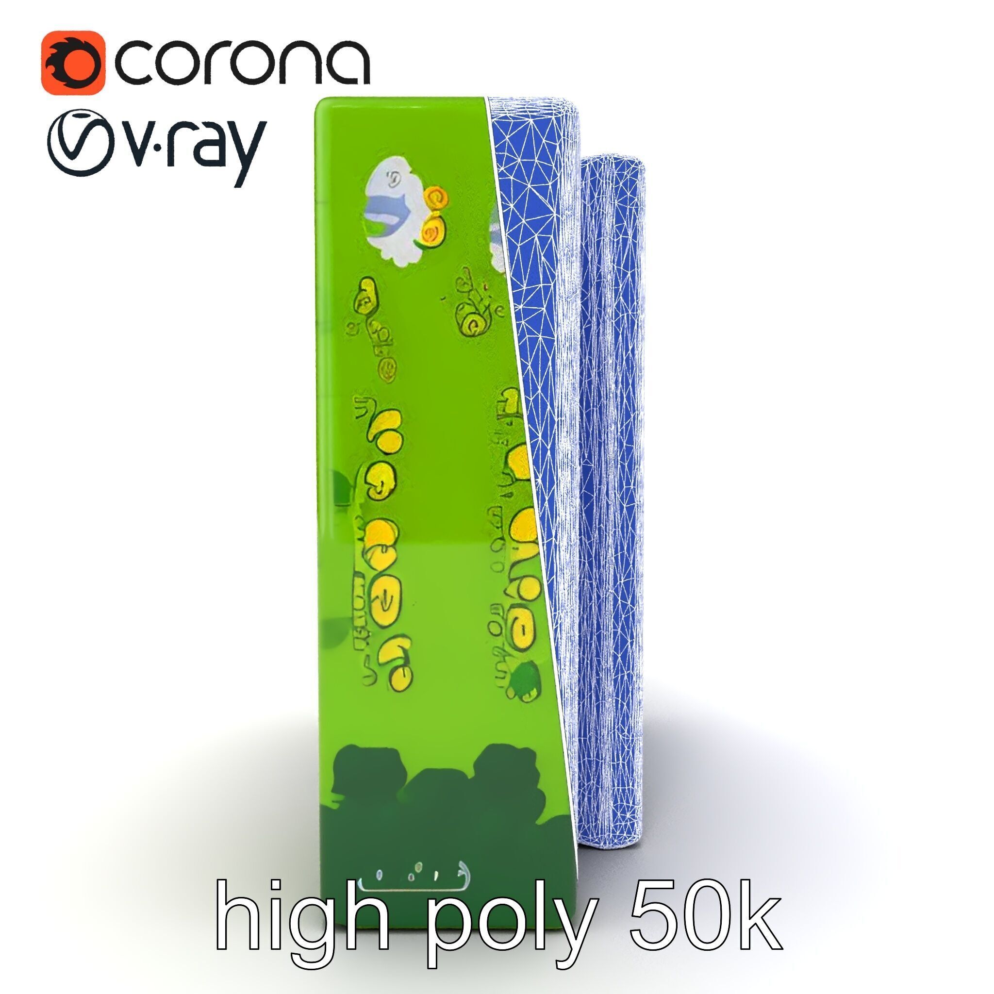 Safari Animal Bingo Game Model Pack Low-poly 3D model_22