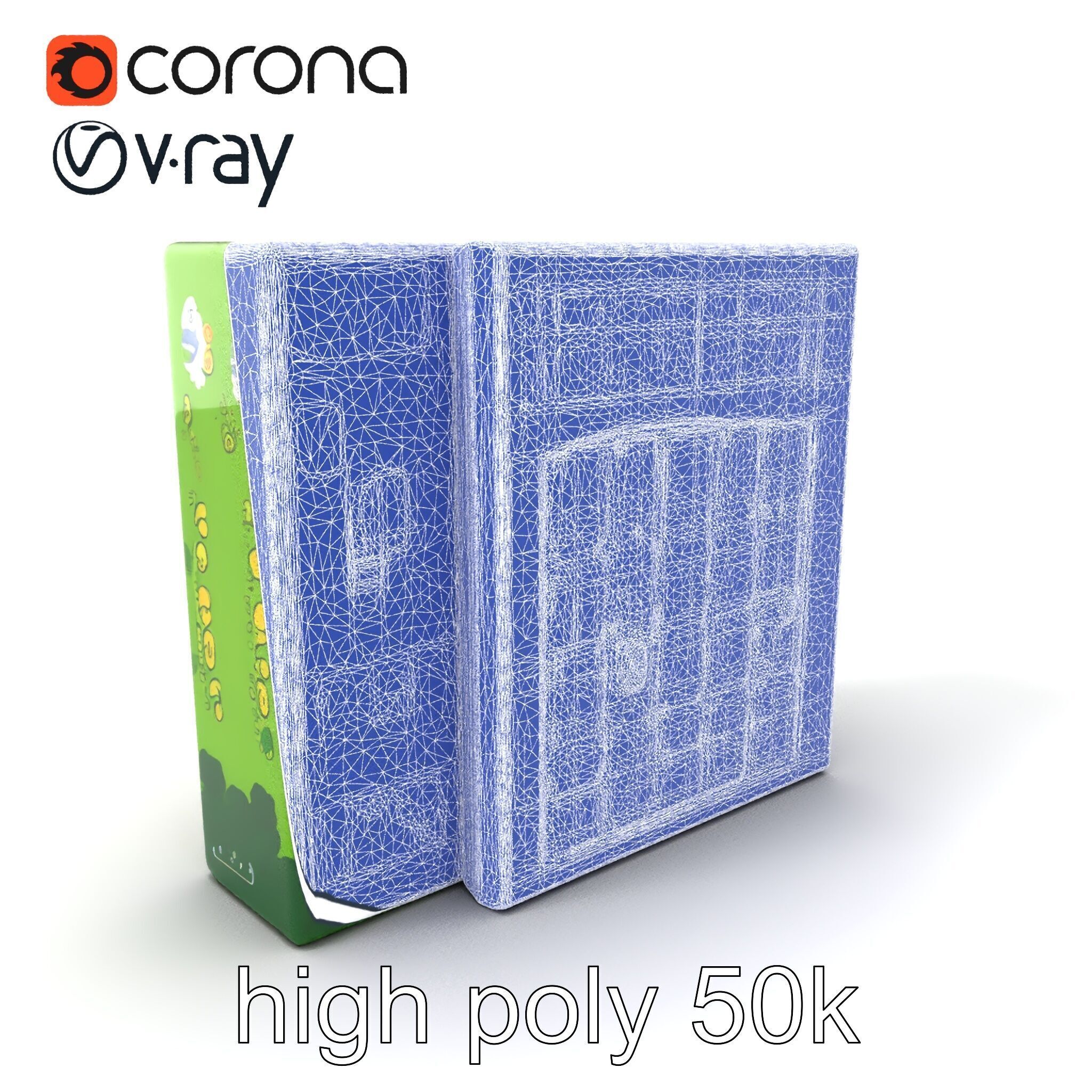 Safari Animal Bingo Game Model Pack Low-poly 3D model_10