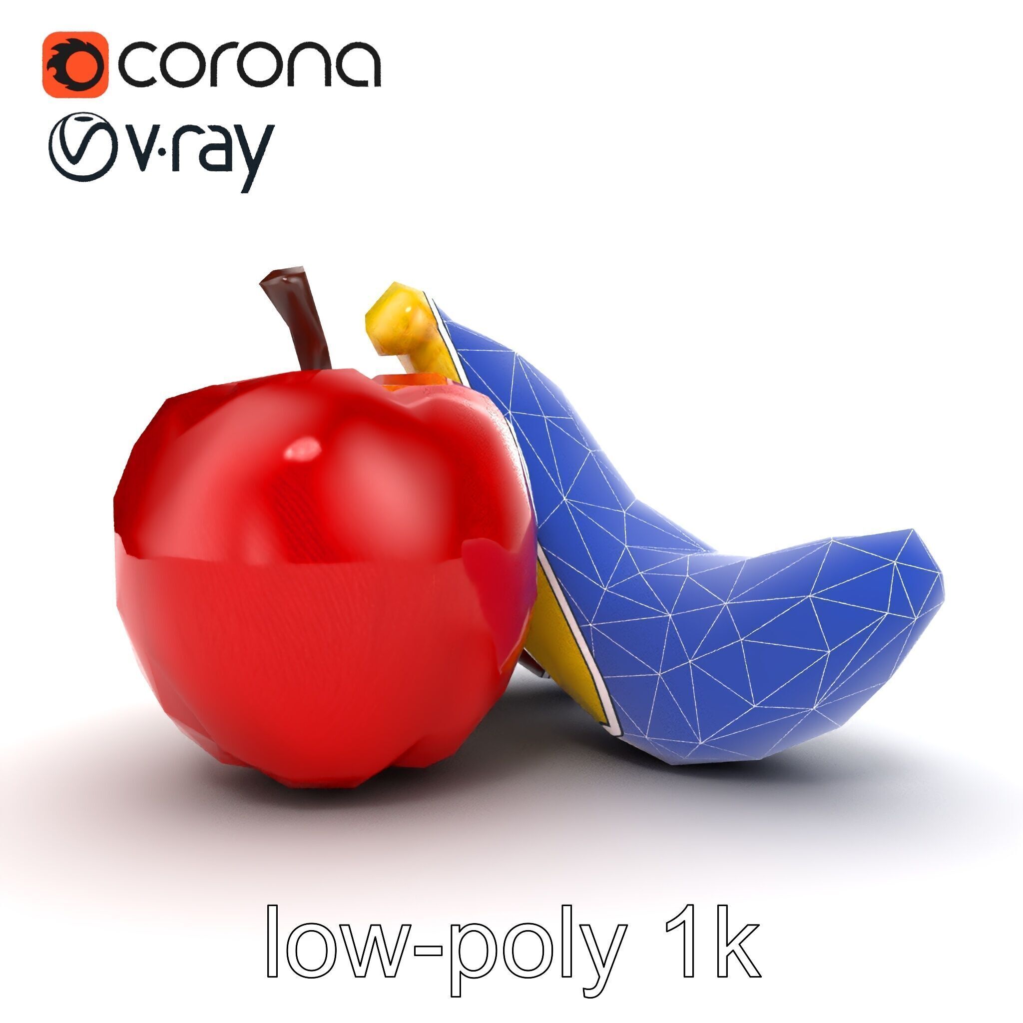 Fruit Shaped Plushie Toys Model Pack Low-poly 3D model_32