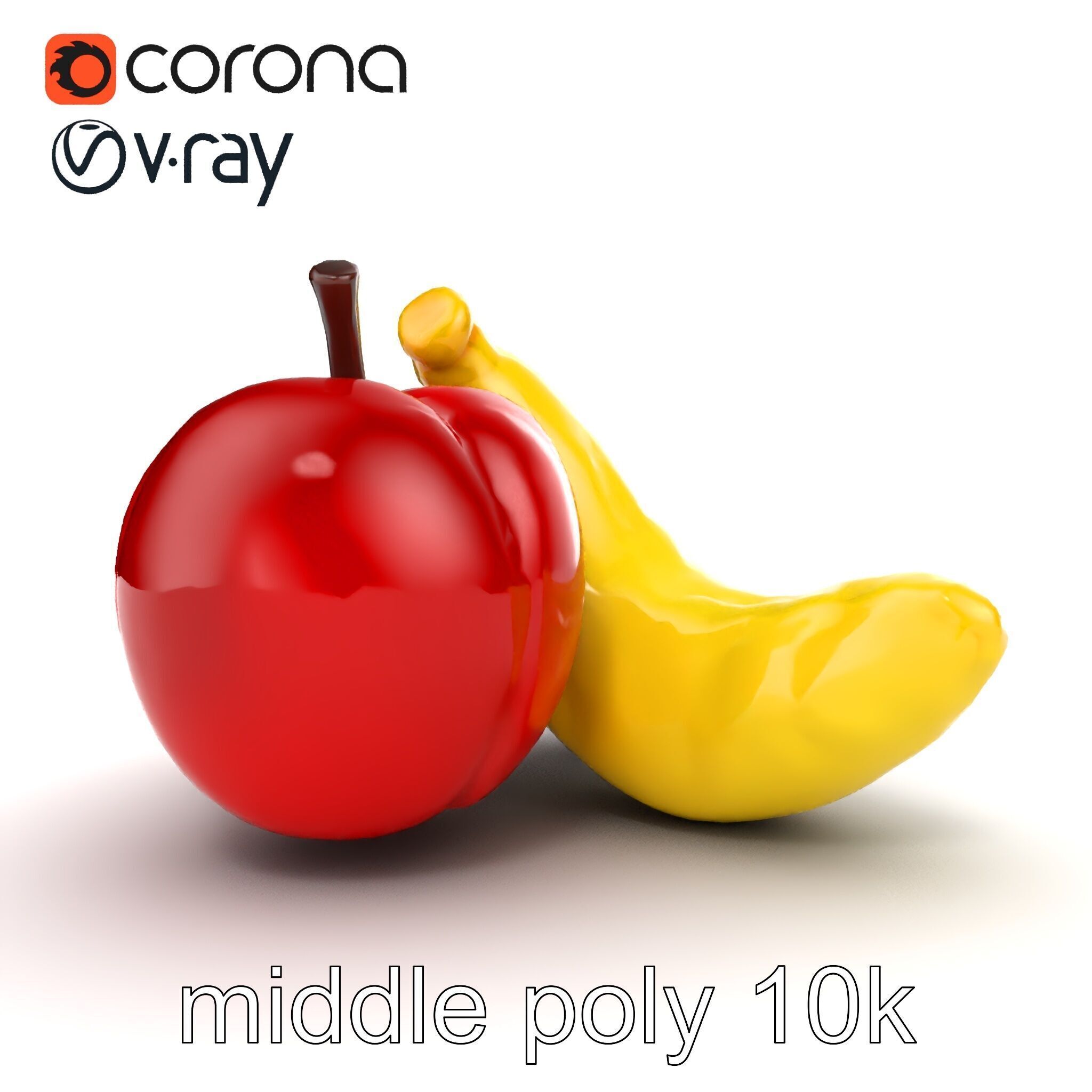 Fruit Shaped Plushie Toys Model Pack Low-poly 3D model_25