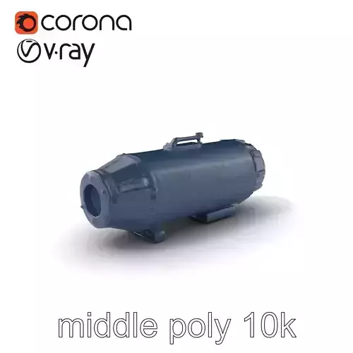 Thermobaric Bomb Black Coating Model Pack Low-poly 3D model
