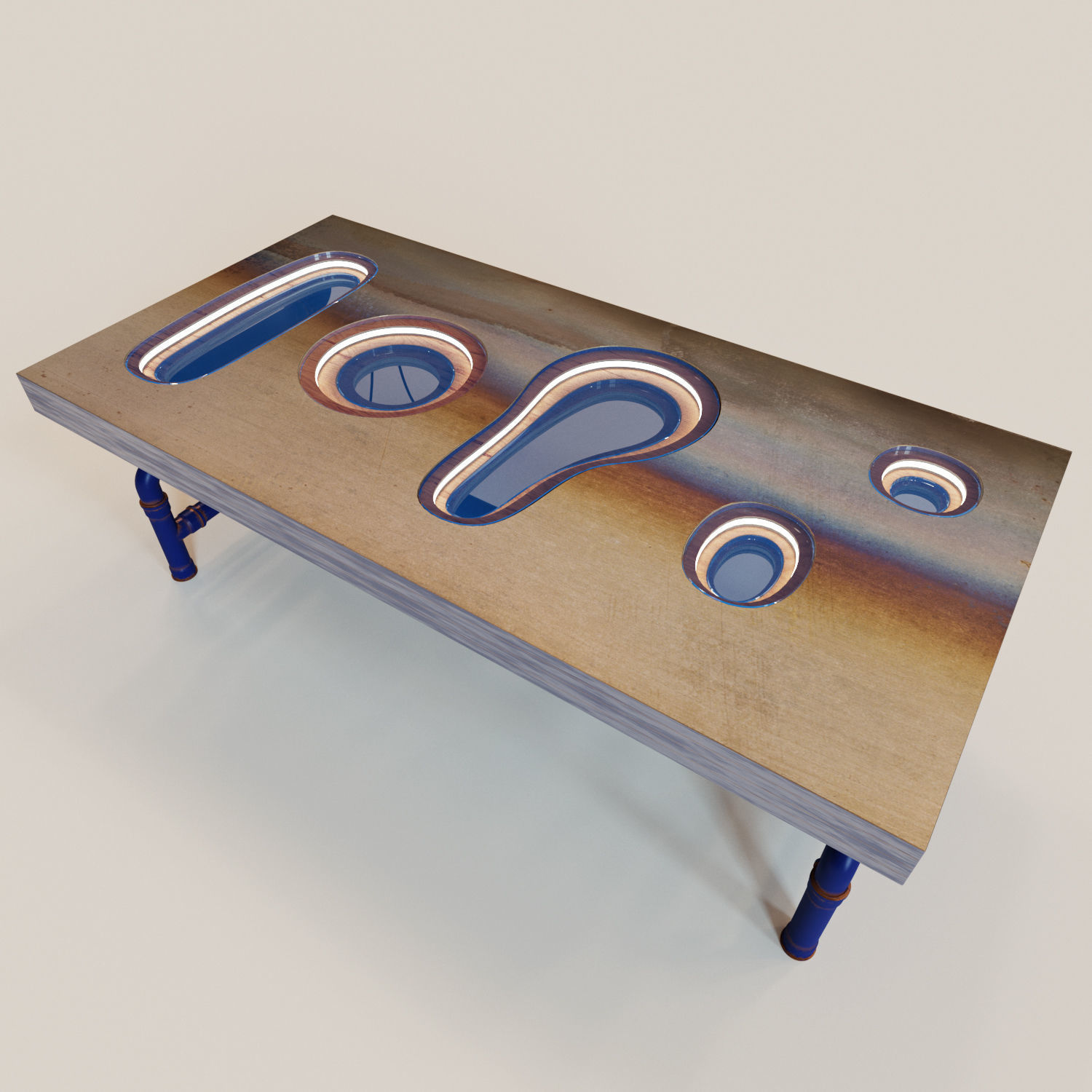 Parametric table TAB-ATOLL 3D model_1