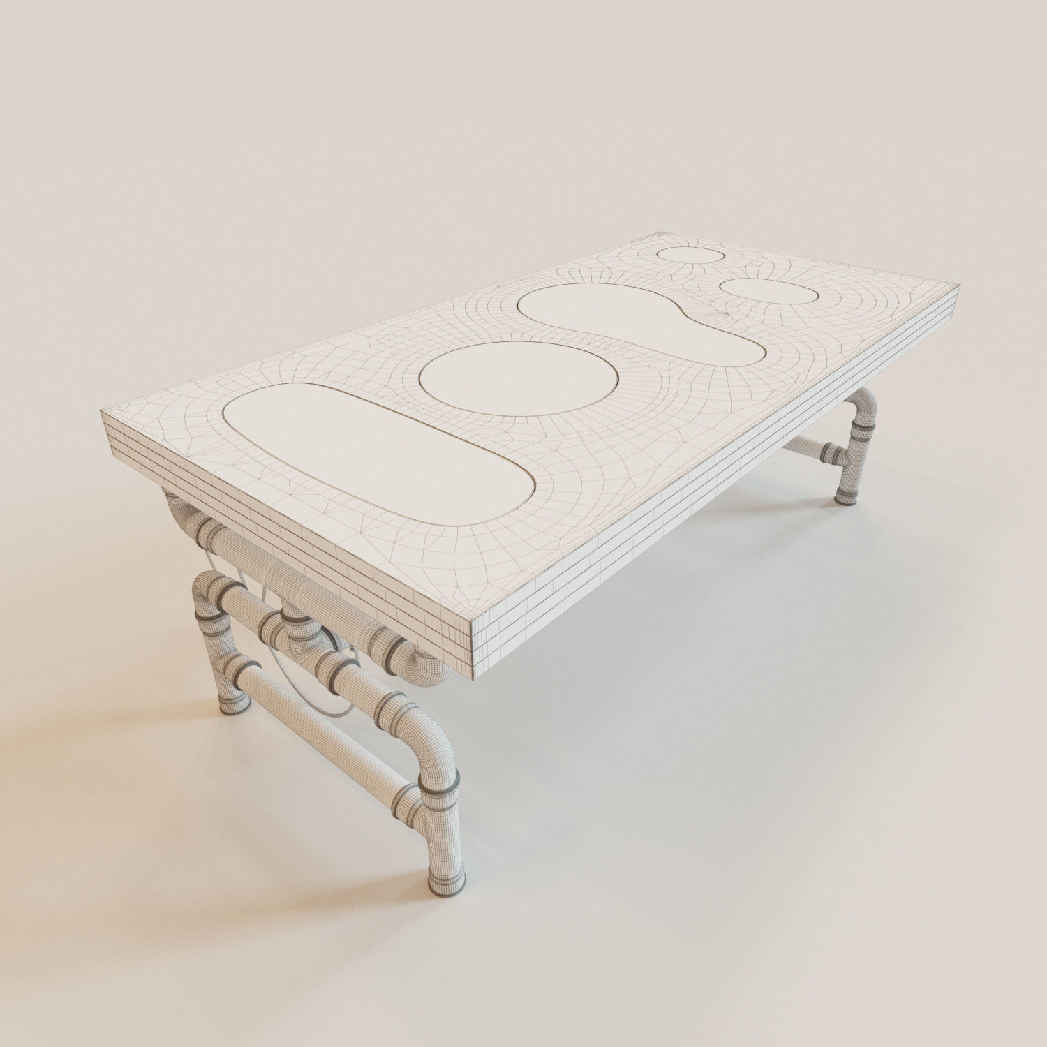 Parametric table TAB-ATOLL 3D model_4
