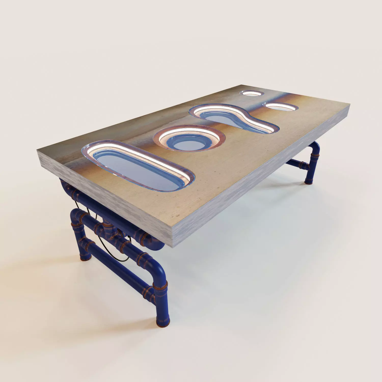 Parametric table TAB-ATOLL 3D model_0