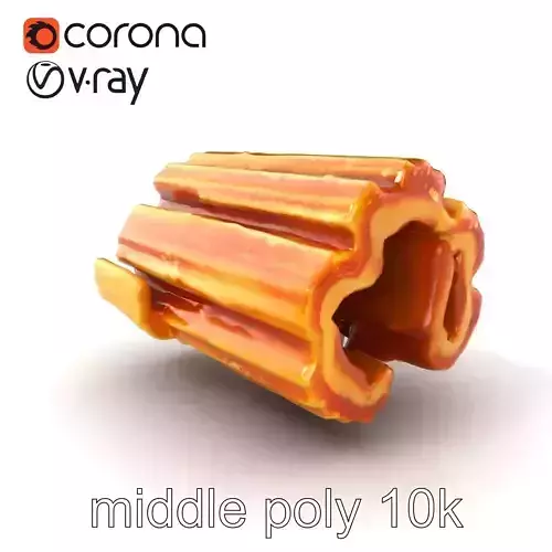 Realistic Churro Dessert Texture model pack