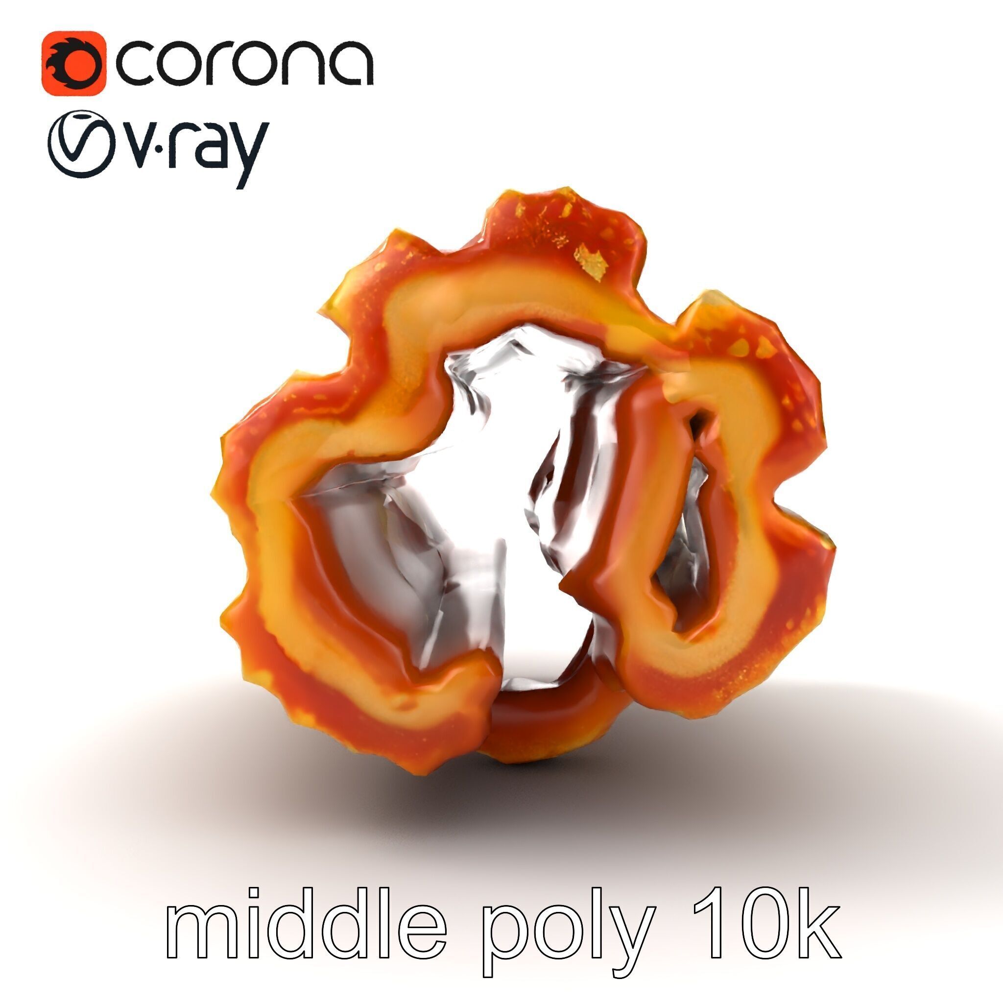 Realistic Churro Dessert Texture model pack Low-poly 3D model_24