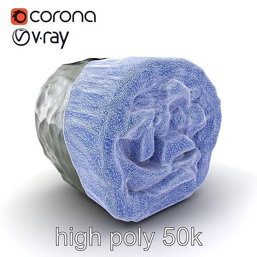Korean Gimbap Roll Textured 3D Model Pack Low-poly 3D model 2