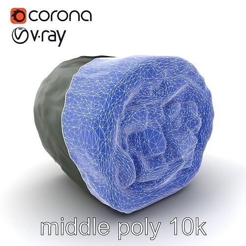 Korean Gimbap Roll Textured 3D Model Pack Low-poly 3D model 6