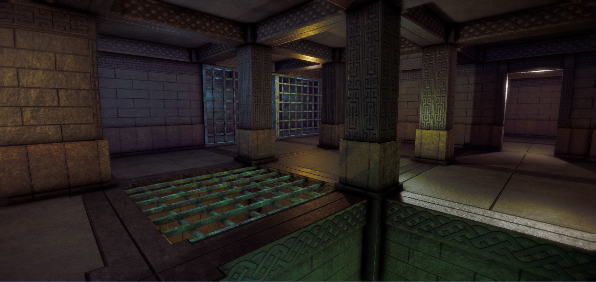 Modular Dungeon Kit with Low-poly 3D model_7