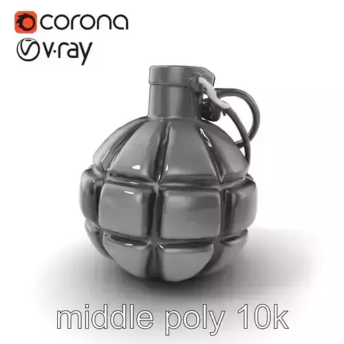 Vintage Iron Bomb 1940s Warfare Design model pack Low-poly 3D model
