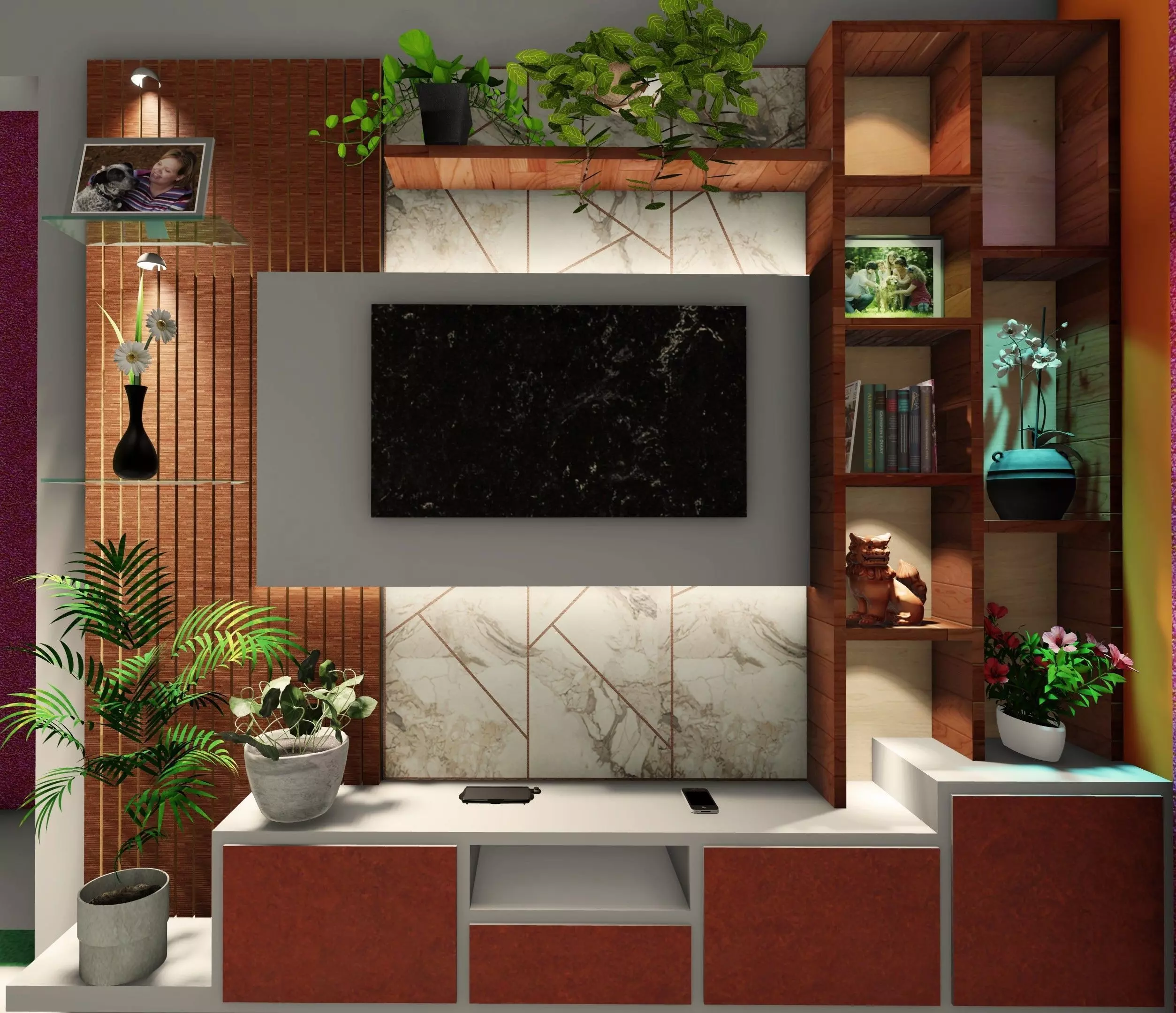 Tv unite 3d design  3D print model_0