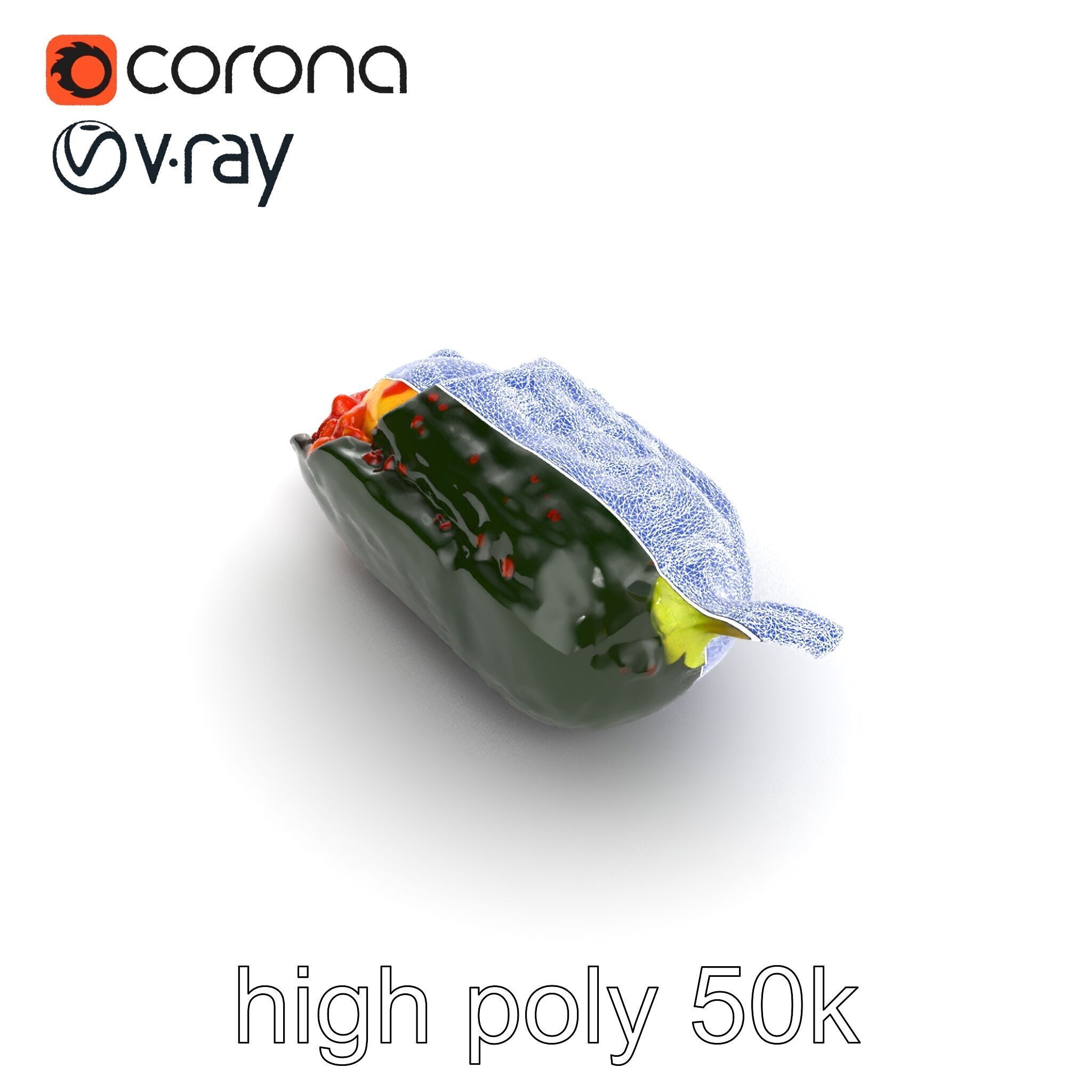 Chile Relleno Culinary 3D Model Pack Low-poly 3D model_24