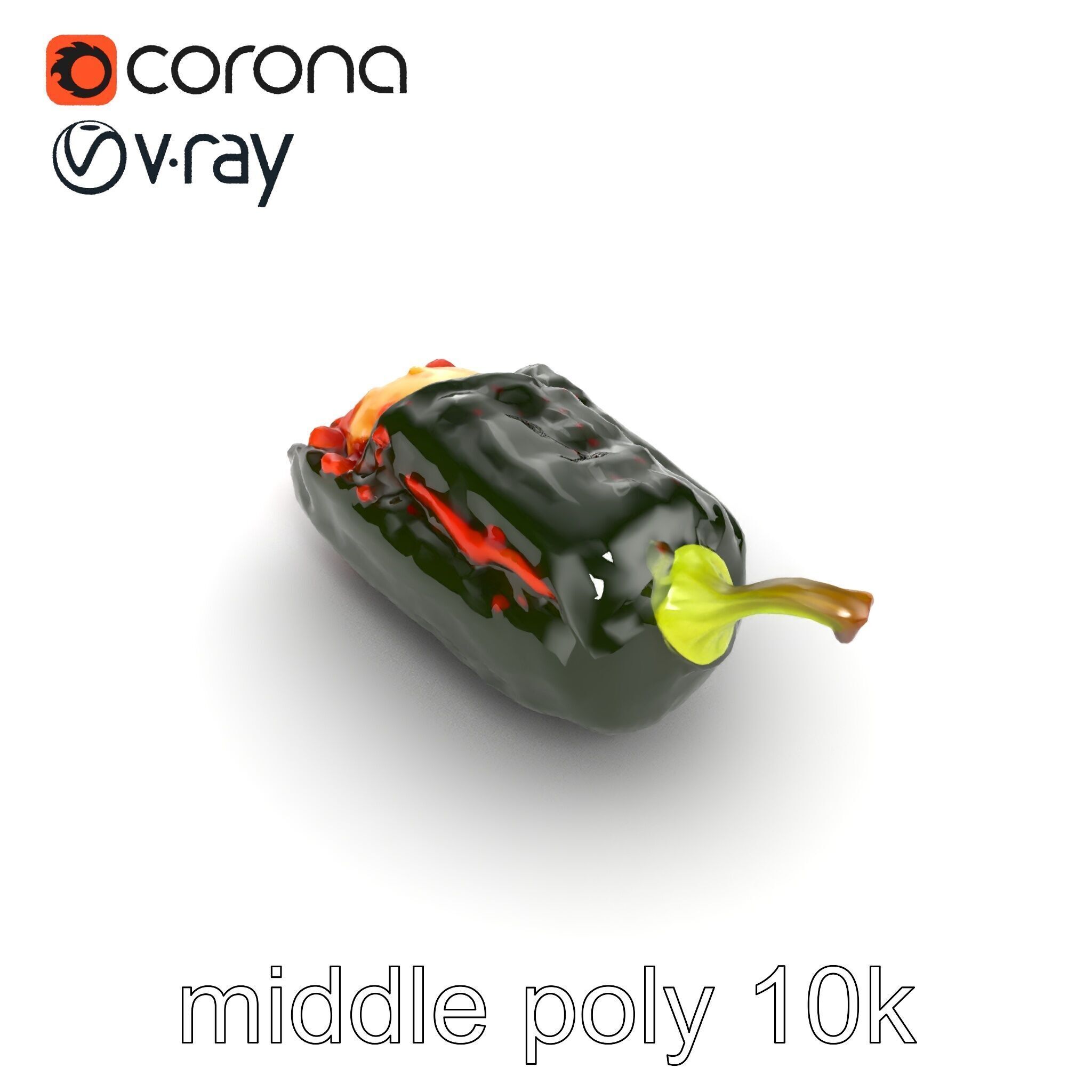 Chile Relleno Culinary 3D Model Pack Low-poly 3D model_26