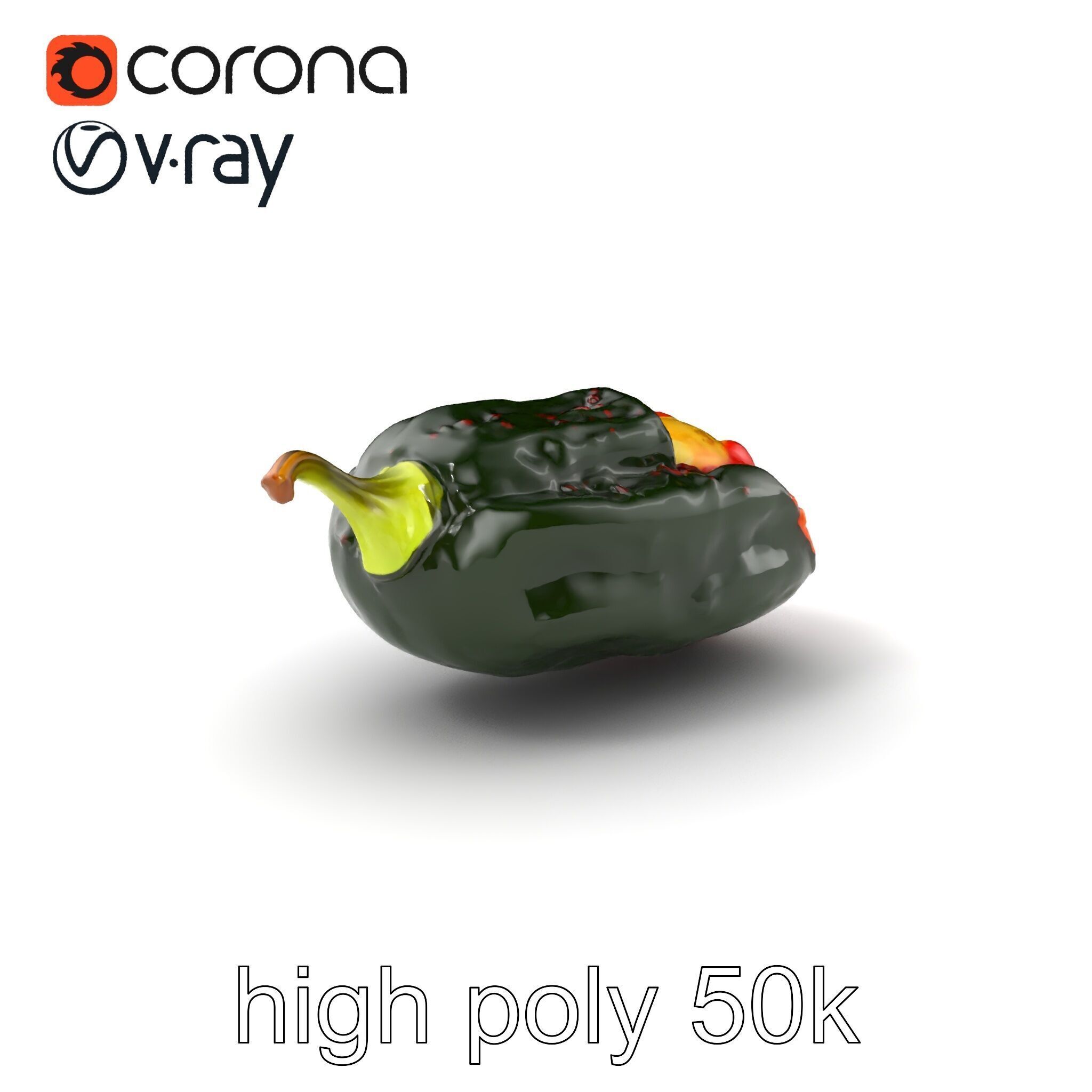 Chile Relleno Culinary 3D Model Pack Low-poly 3D model_2