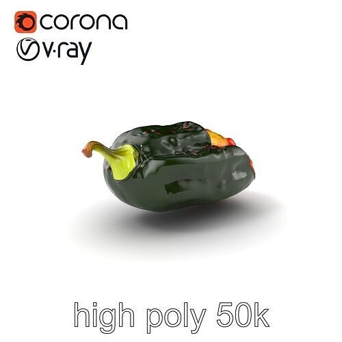 Chile Relleno Culinary 3D Model Pack Low-poly 3D model 2