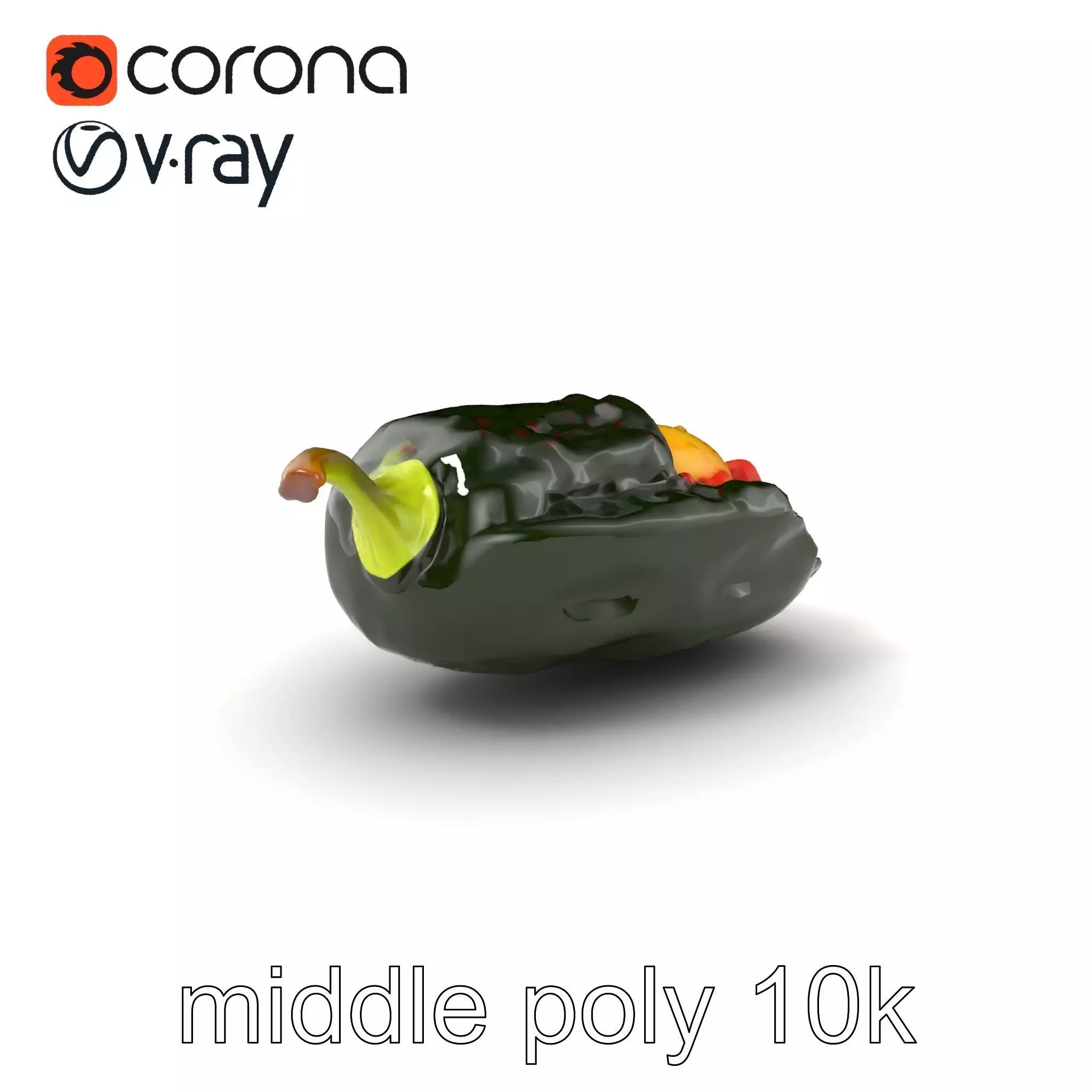 Chile Relleno Culinary 3D Model Pack Low-poly 3D model_0