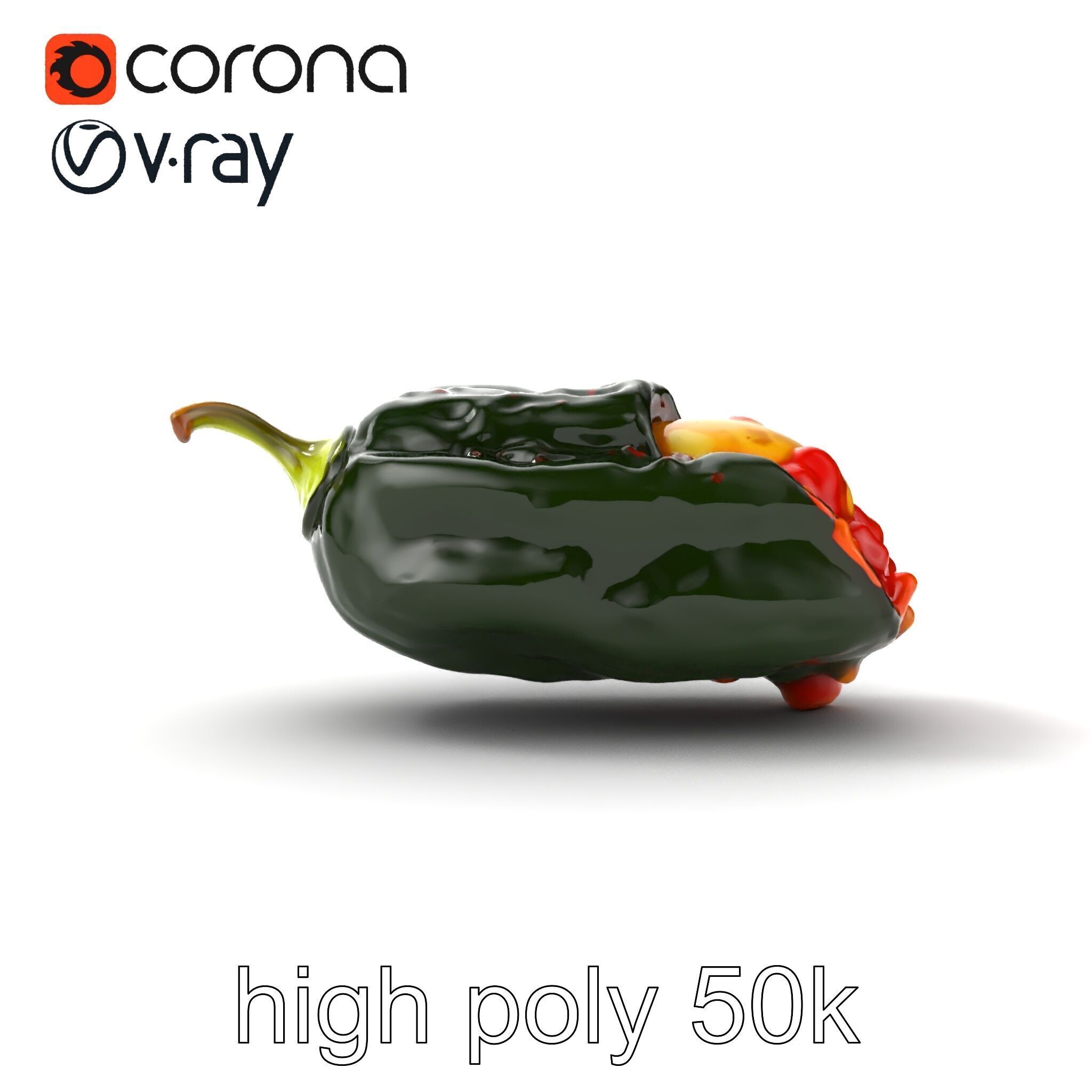 Chile Relleno Culinary 3D Model Pack Low-poly 3D model_27