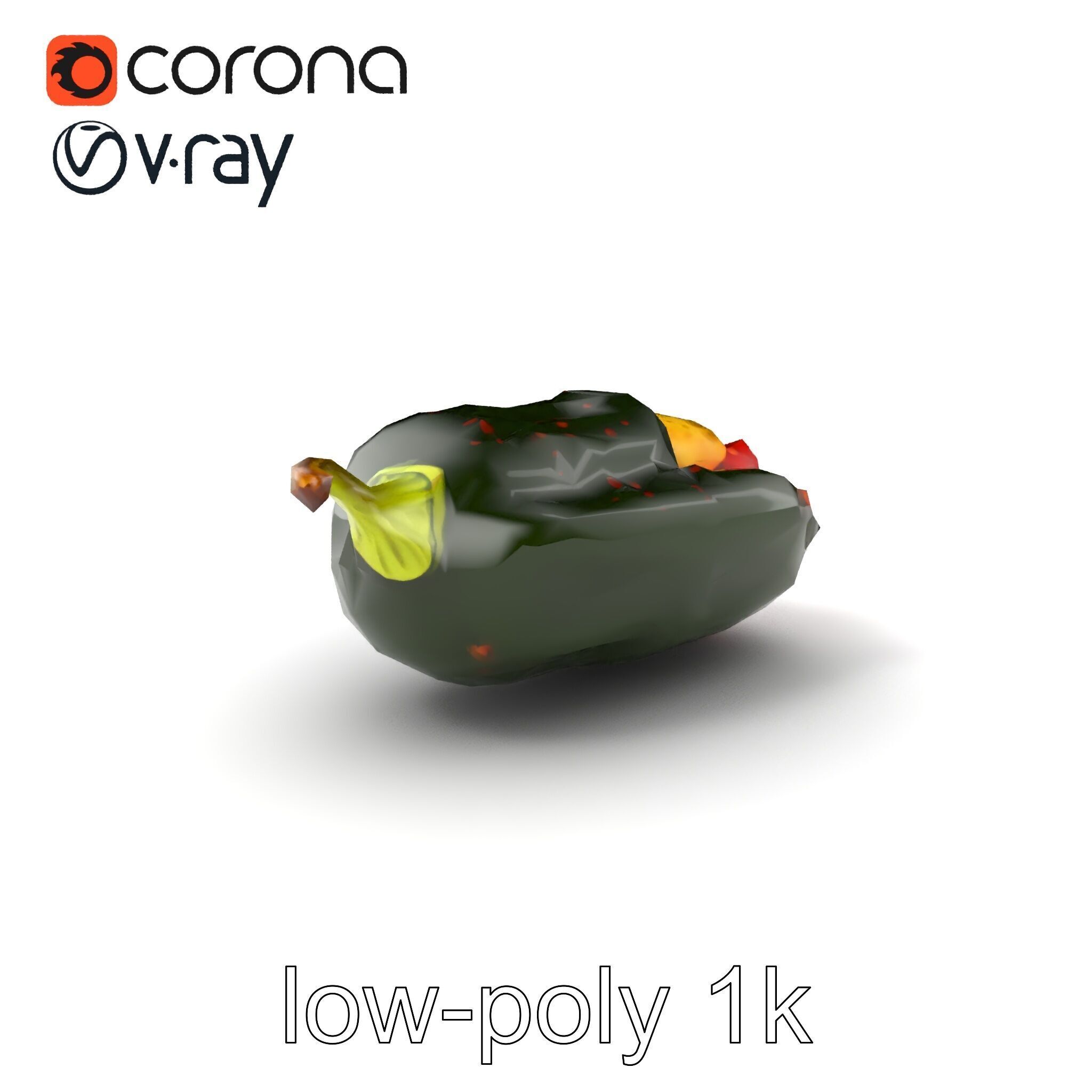 Chile Relleno Culinary 3D Model Pack Low-poly 3D model_5