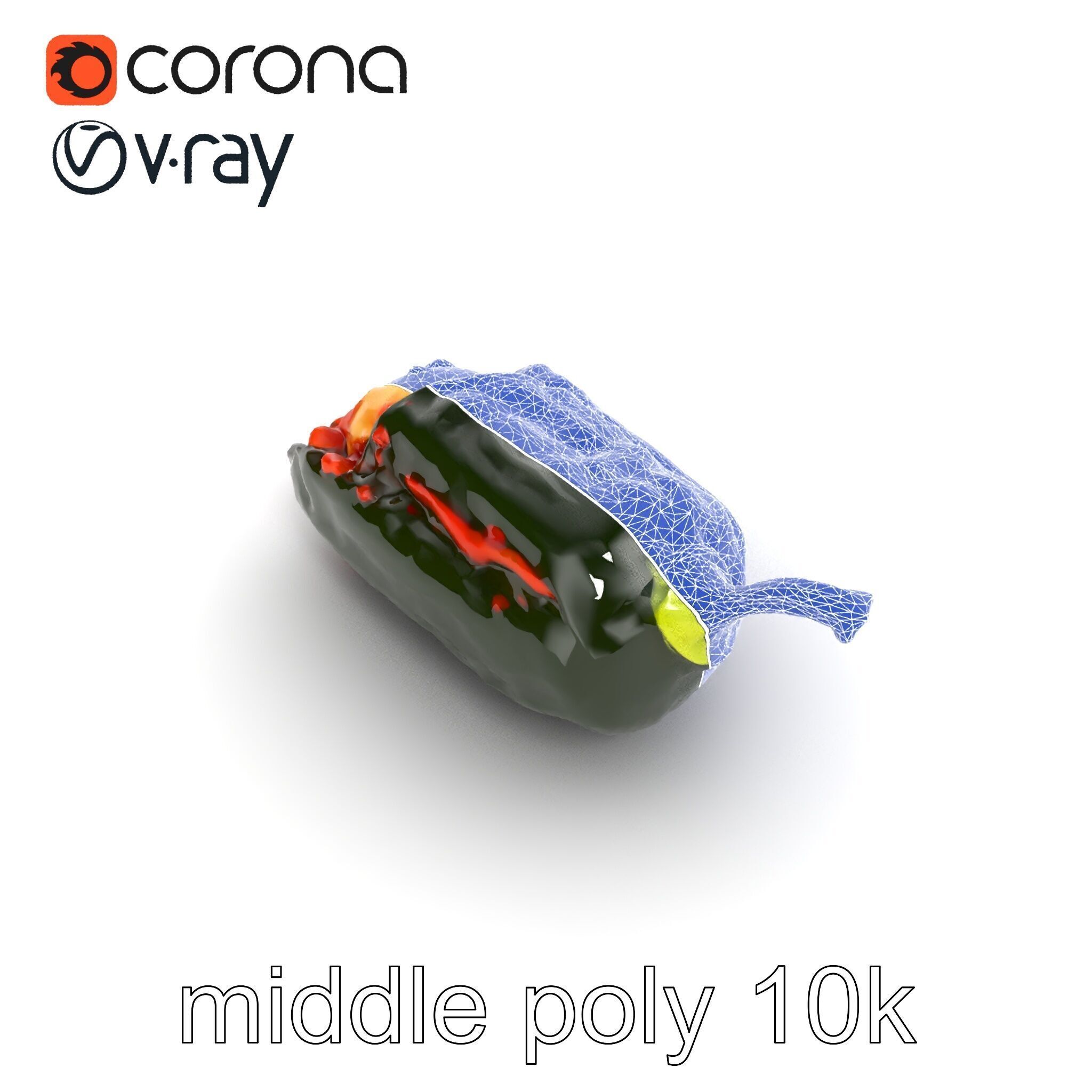 Chile Relleno Culinary 3D Model Pack Low-poly 3D model_17