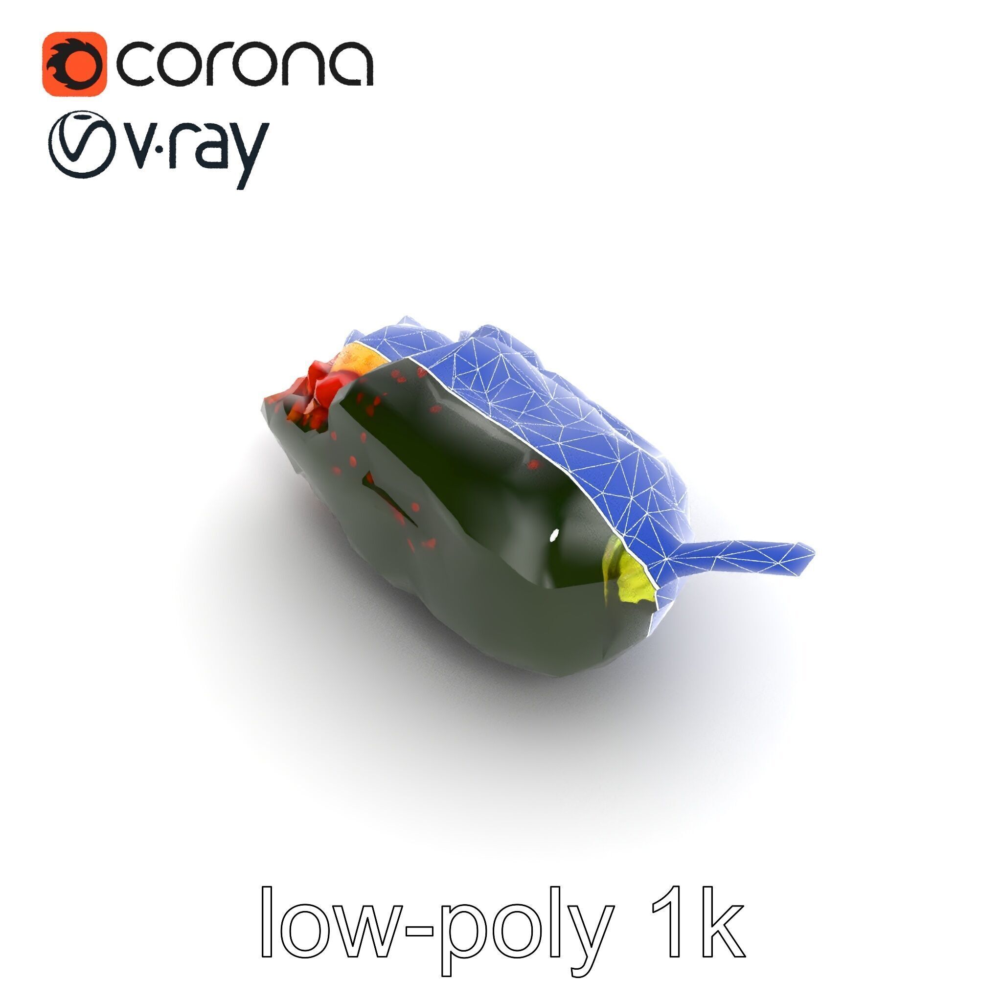 Chile Relleno Culinary 3D Model Pack Low-poly 3D model_19