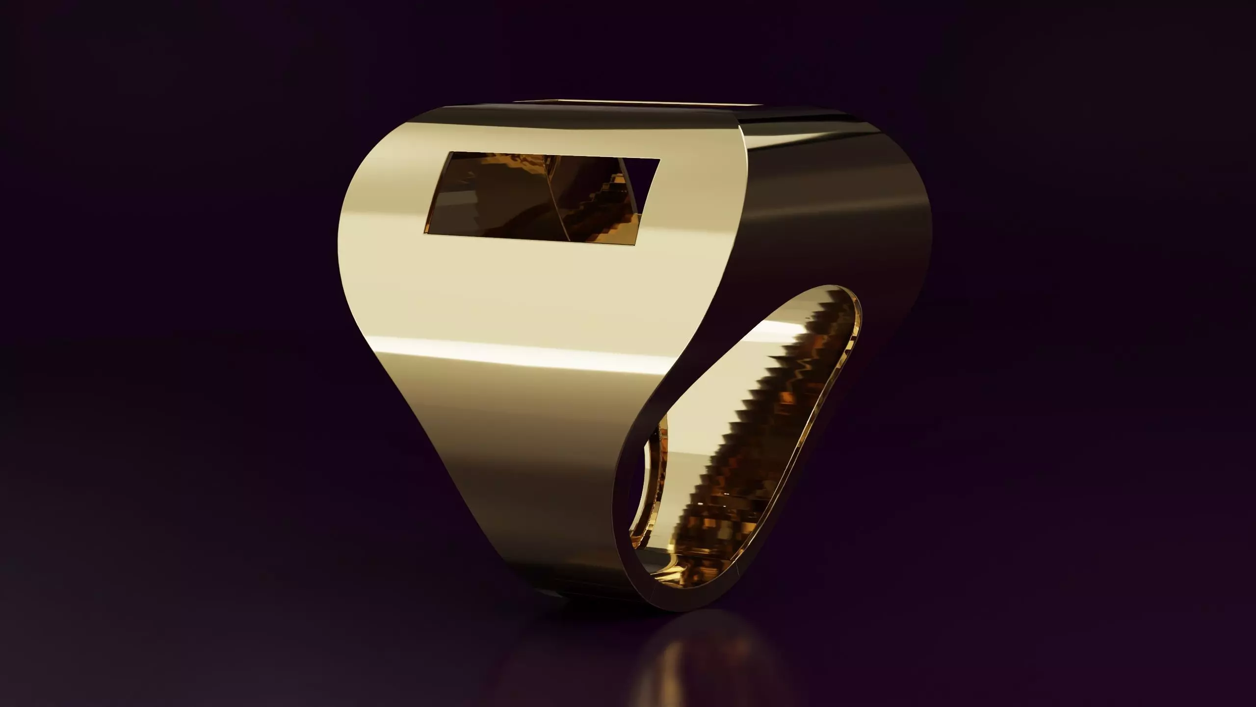 free form ring N56 Free 3D print model