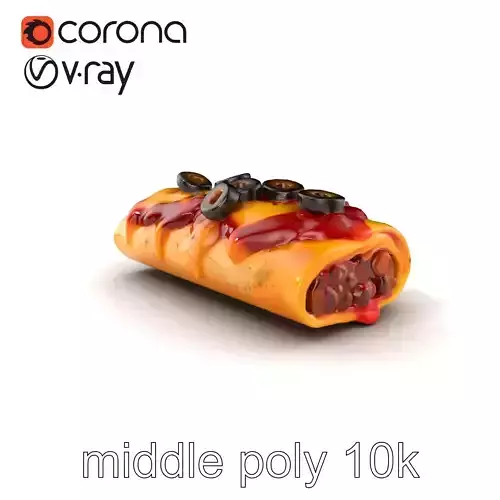 Realistic Enchilada Culinary Delight model pack Low-poly 3D model