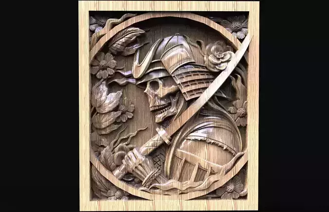Samurai Skull CNC