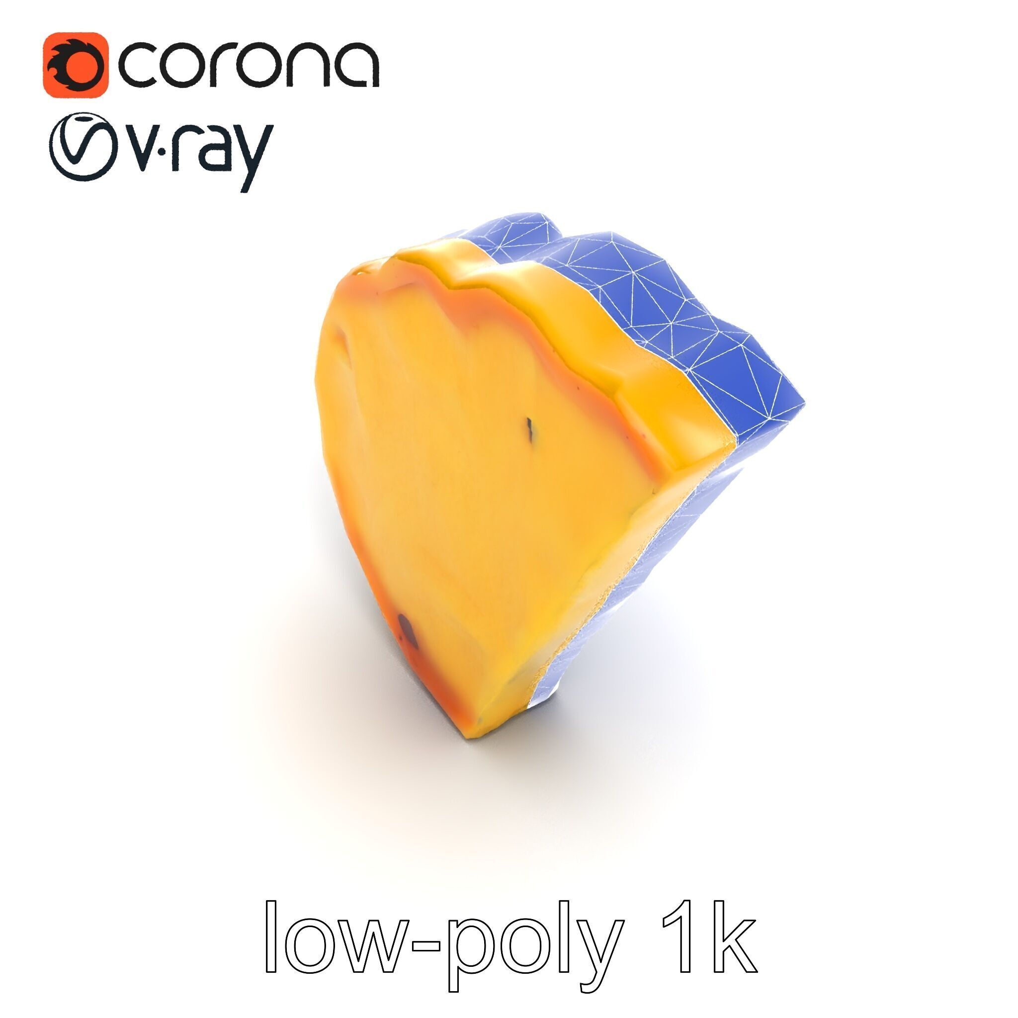 Lifelike Tortilla Chip Golden Crisp Surface model pack Low-poly 3D model_15