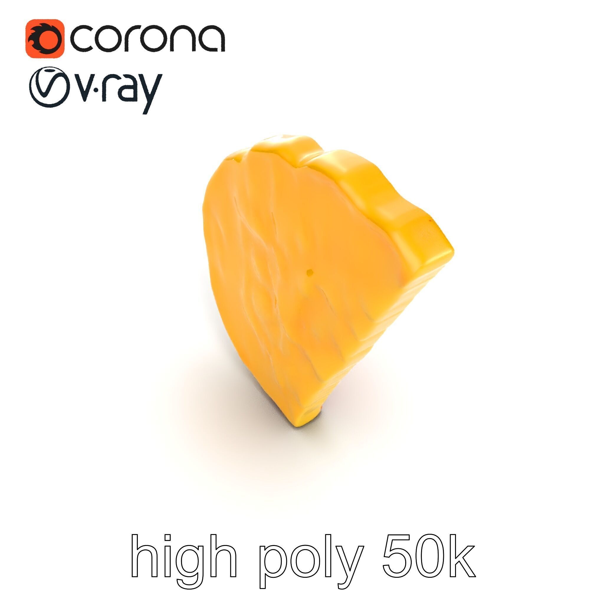 Lifelike Tortilla Chip Golden Crisp Surface model pack Low-poly 3D model_11