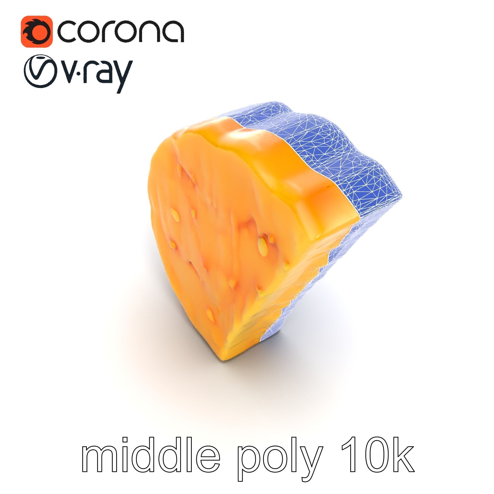 Lifelike Tortilla Chip Golden Crisp Surface model pack Low-poly 3D model_22