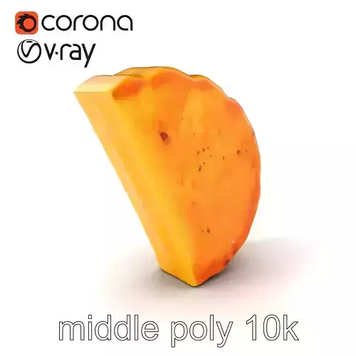 Lifelike Tortilla Chip Golden Crisp Surface model pack