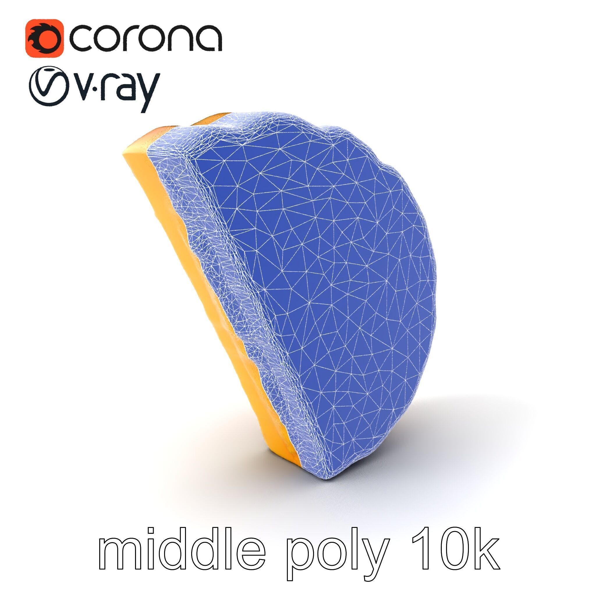 Lifelike Tortilla Chip Golden Crisp Surface model pack Low-poly 3D model_5