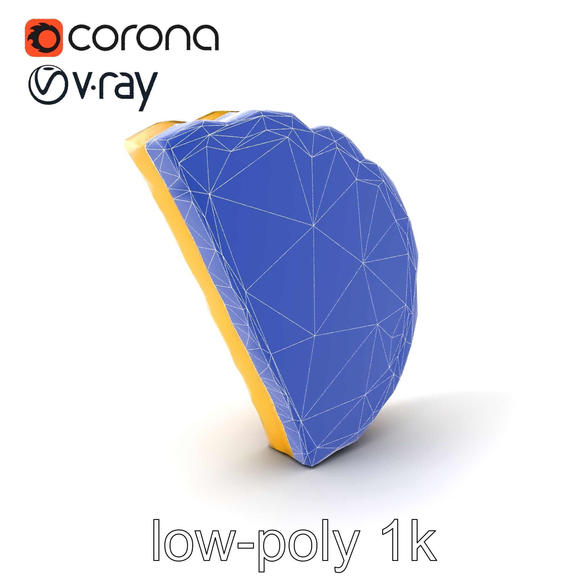 Lifelike Tortilla Chip Golden Crisp Surface model pack Low-poly 3D model_6