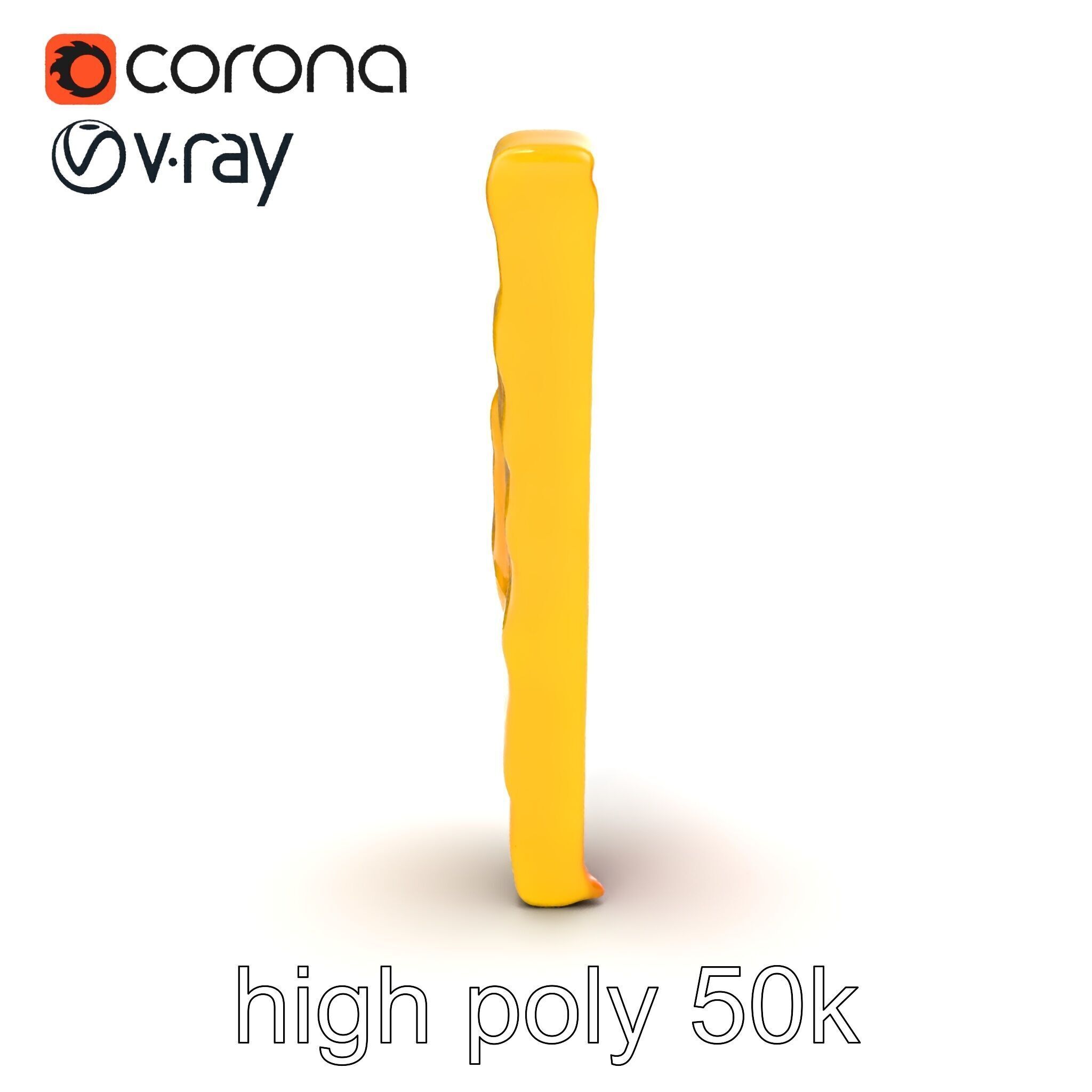 Lifelike Tortilla Chip Golden Crisp Surface model pack Low-poly 3D model_20