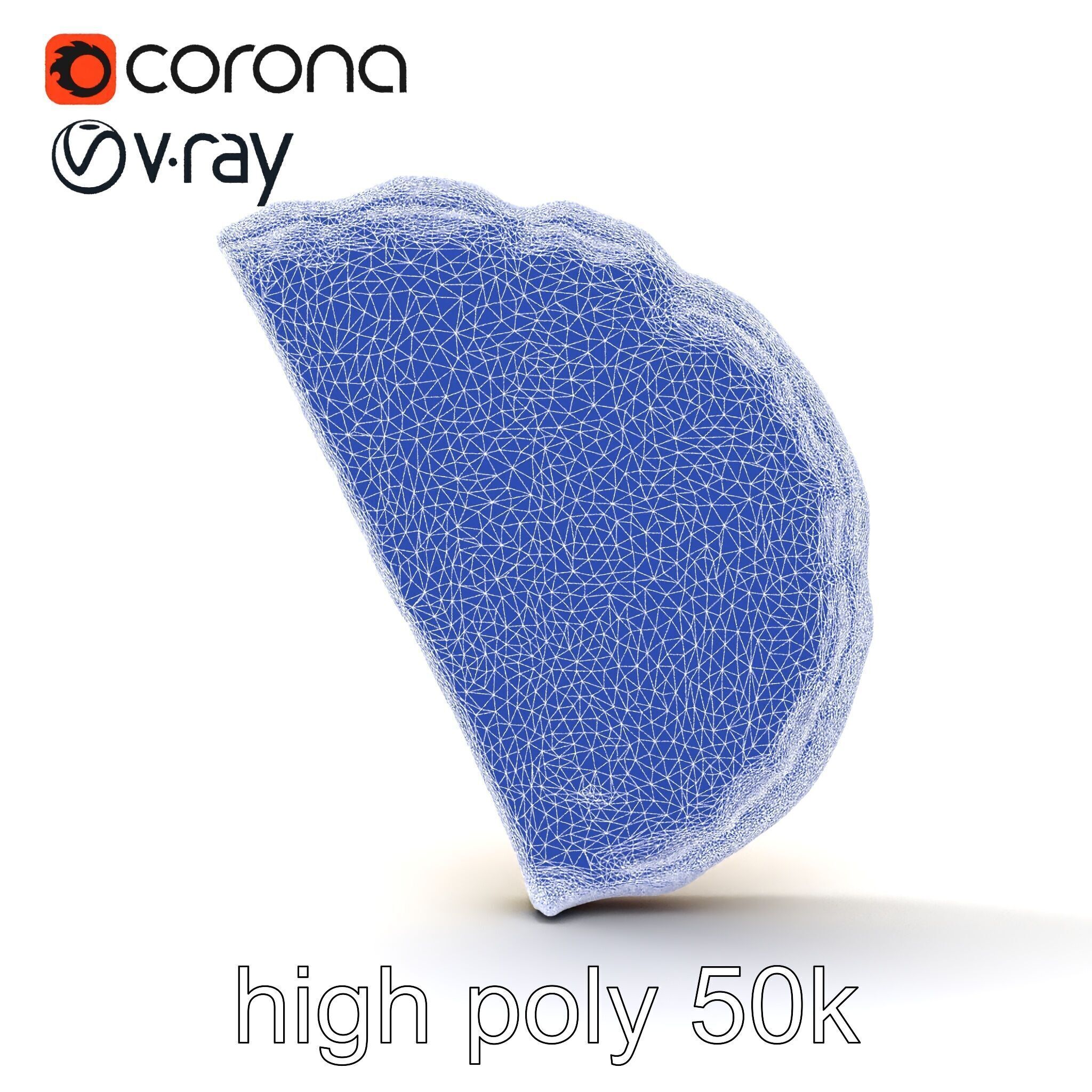 Lifelike Tortilla Chip Golden Crisp Surface model pack Low-poly 3D model_29