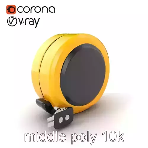 Retractable Tape Measure Design 3D Model Pack Low-poly 3D model