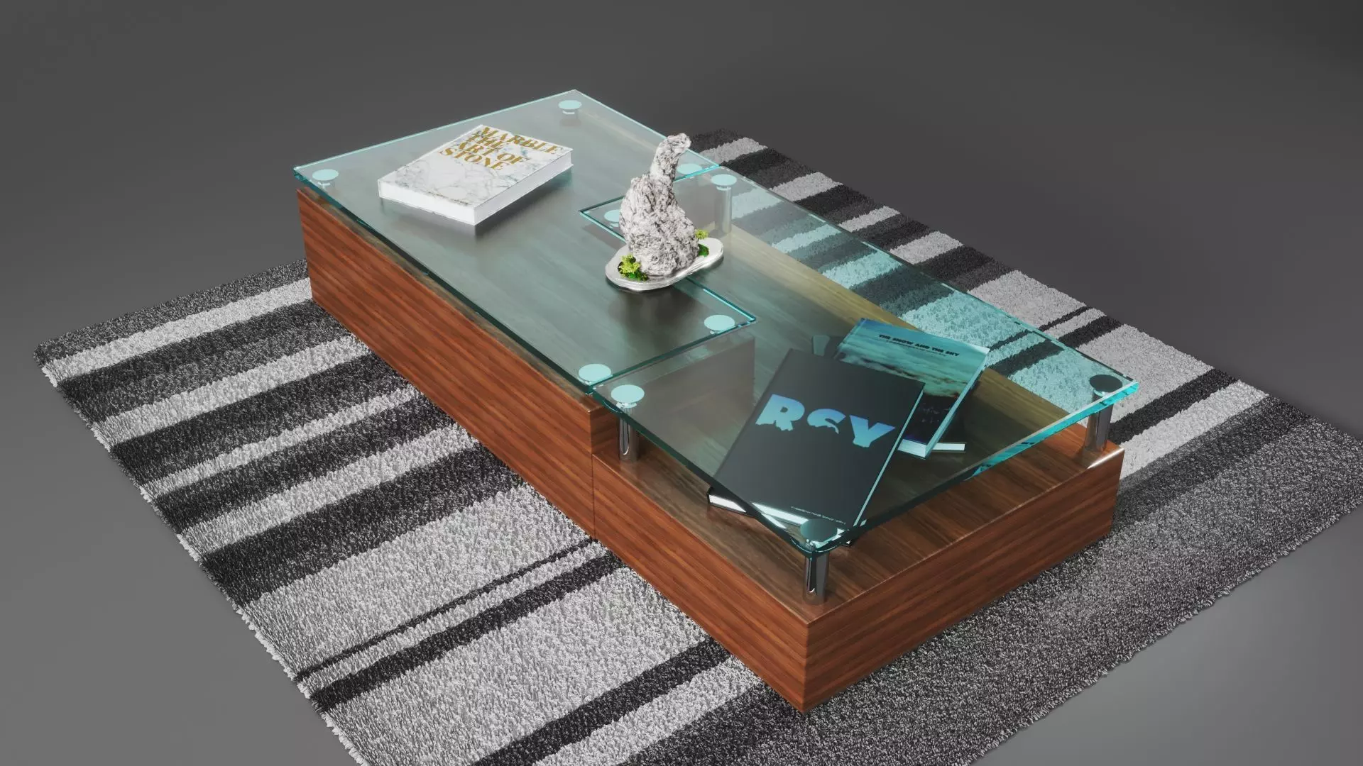 Center Table Low-poly 3D model_0