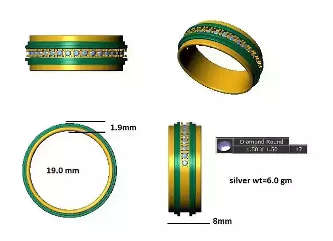 Ring Ready STL model for print