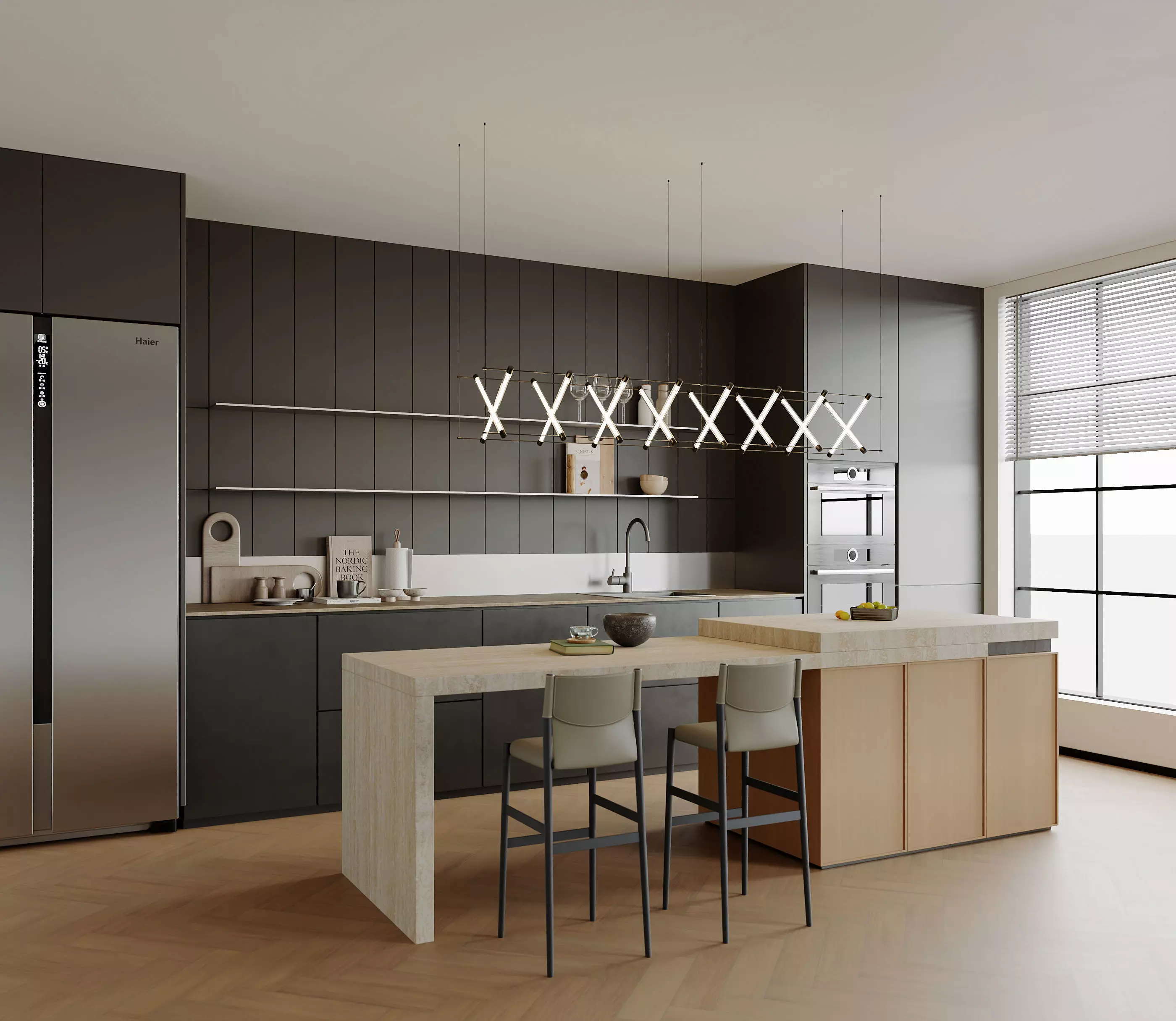 Modern Kitchen 3D model_0