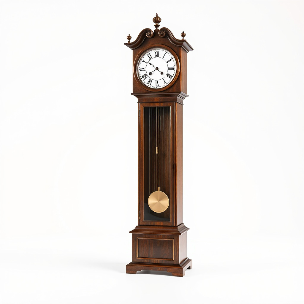 Antique Grandfather Clock Brass Pendulum model pack Low-poly 3D model_4