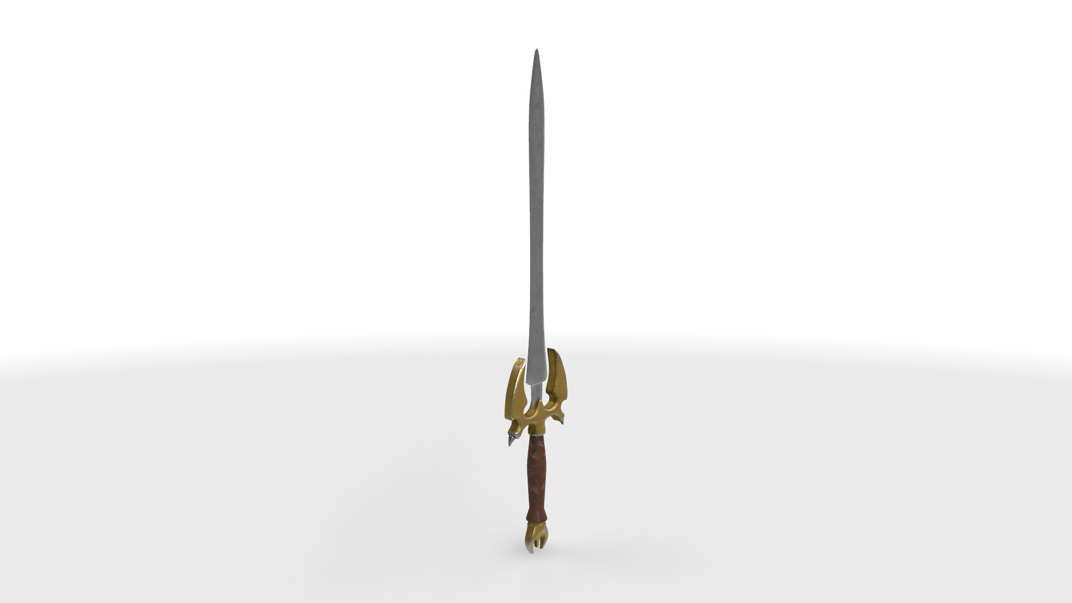 fang sword 3D model_2