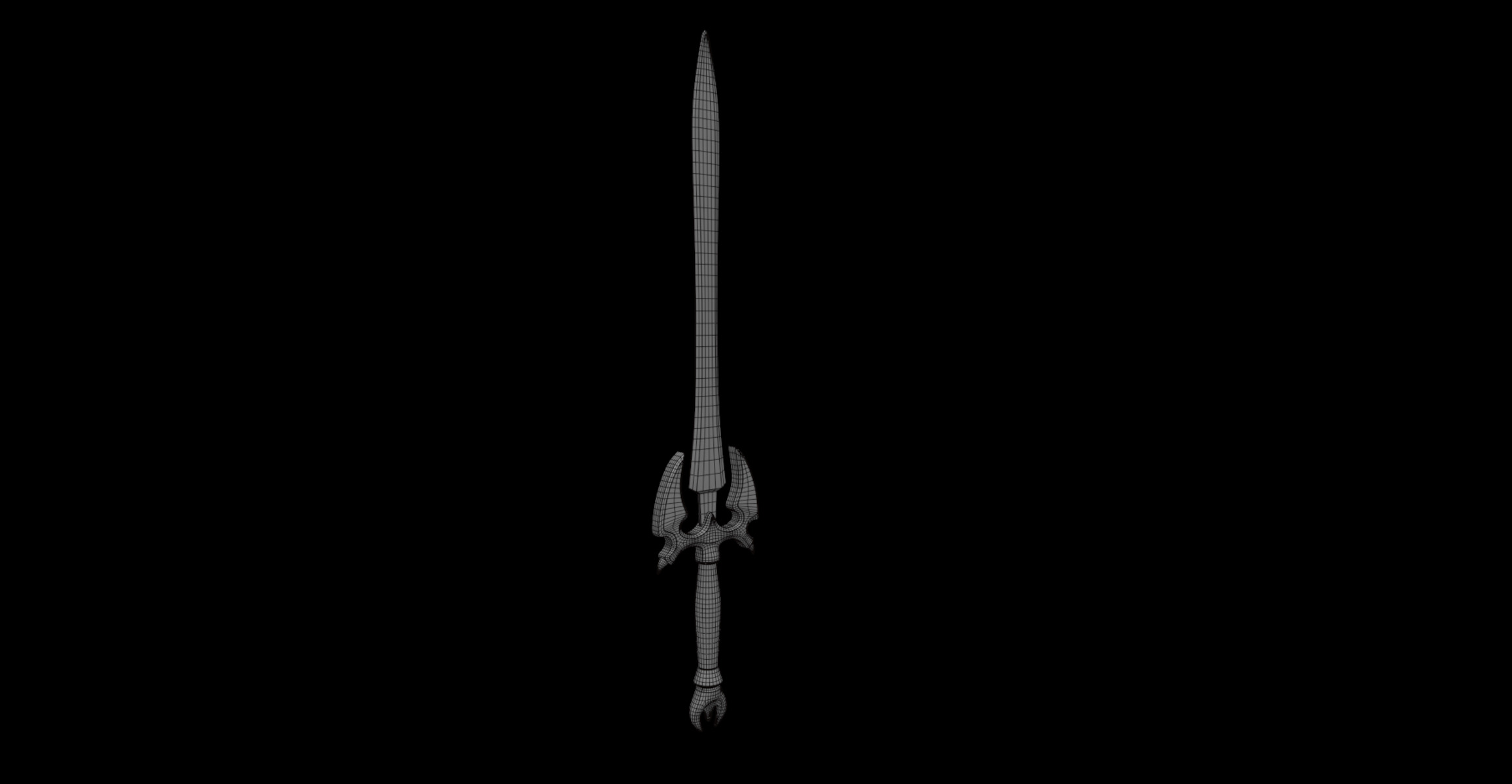 fang sword 3D model_5