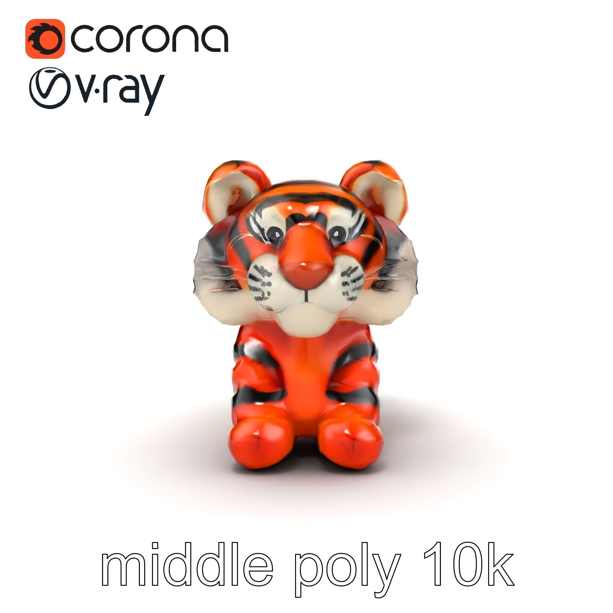 Fluffy Animal Puppets Model Pack Low-poly 3D model_29