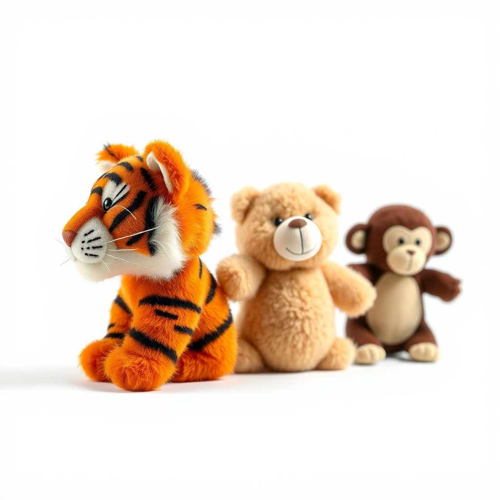 Fluffy Animal Puppets Model Pack Low-poly 3D model_4