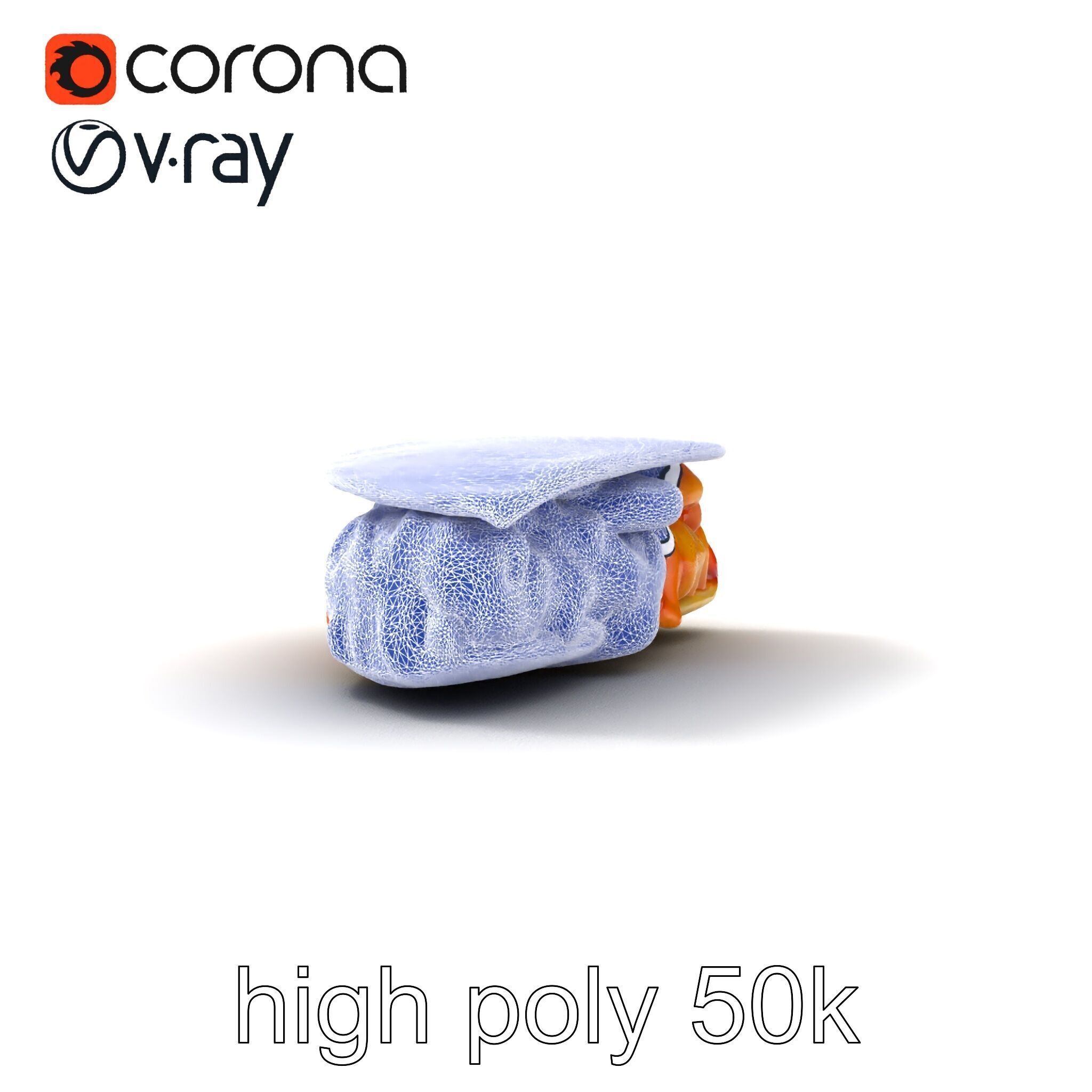 Realistic Chicken Quesadilla with Cheese Pull model pack Low-poly 3D model_26