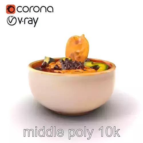 Tortilla Soup Culinary Delight model pack Low-poly 3D model