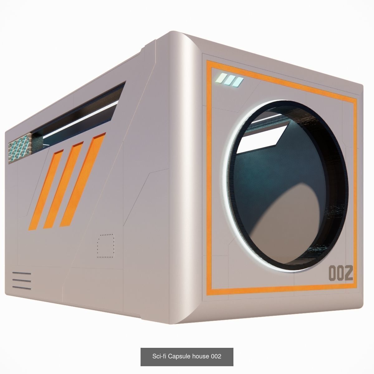 Sci-Fi City Prop Pack Futuristic Cyberpunk 3D Assets 002 3D Model Collection_11