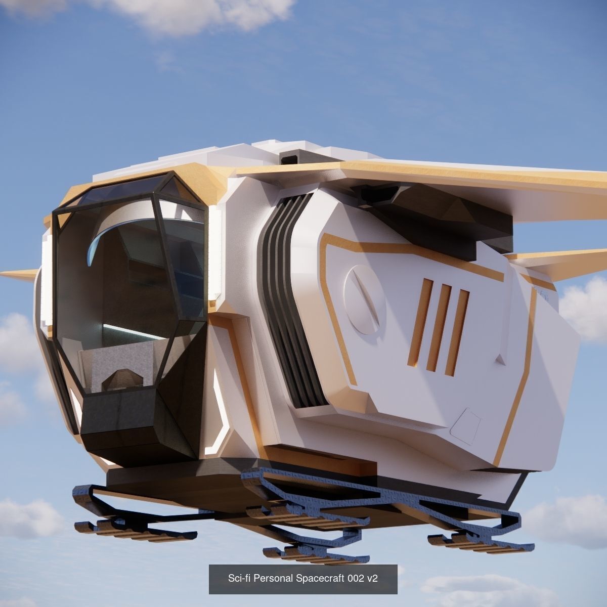 Sci-Fi City Prop Pack Futuristic Cyberpunk 3D Assets 002 3D Model Collection_13