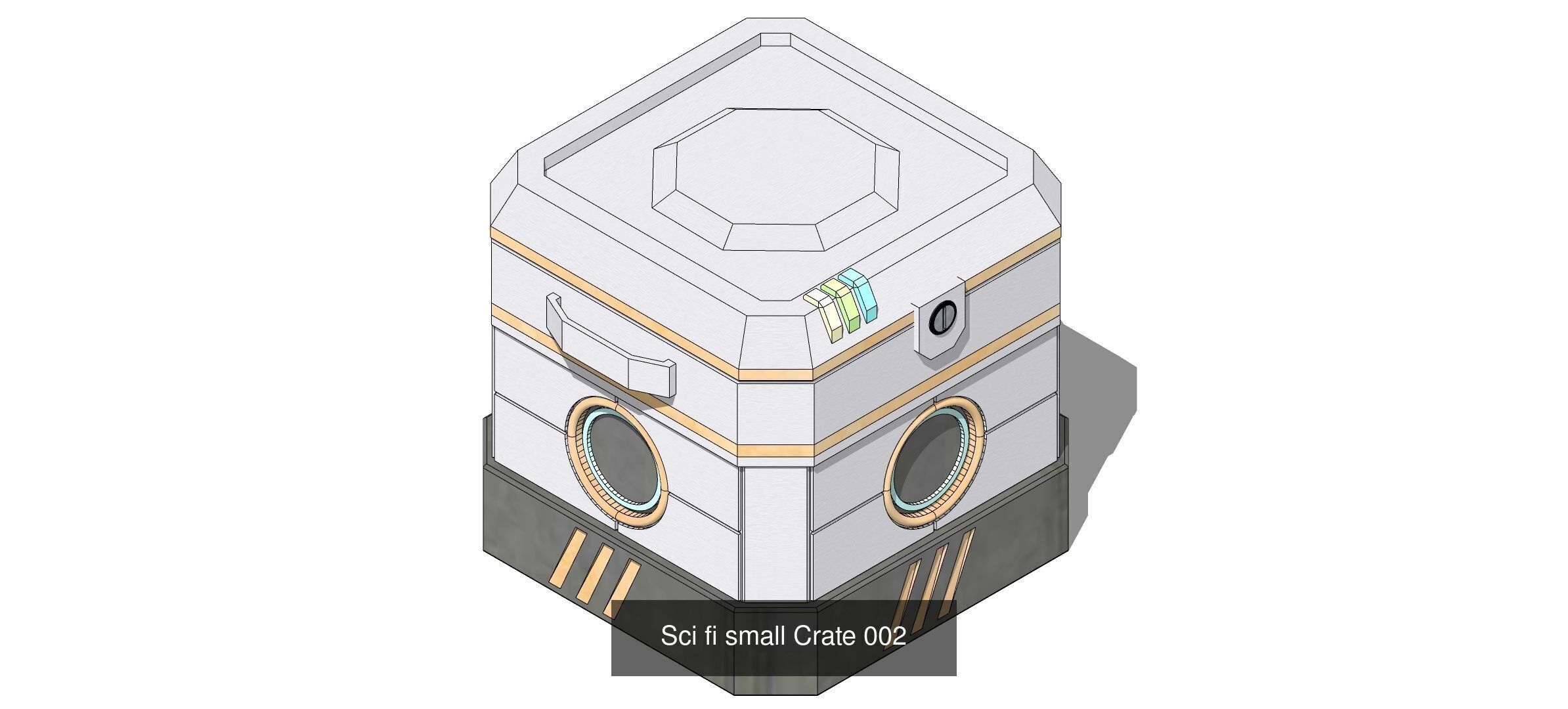 Sci-Fi City Prop Pack Futuristic Cyberpunk 3D Assets 002 3D Model Collection_22